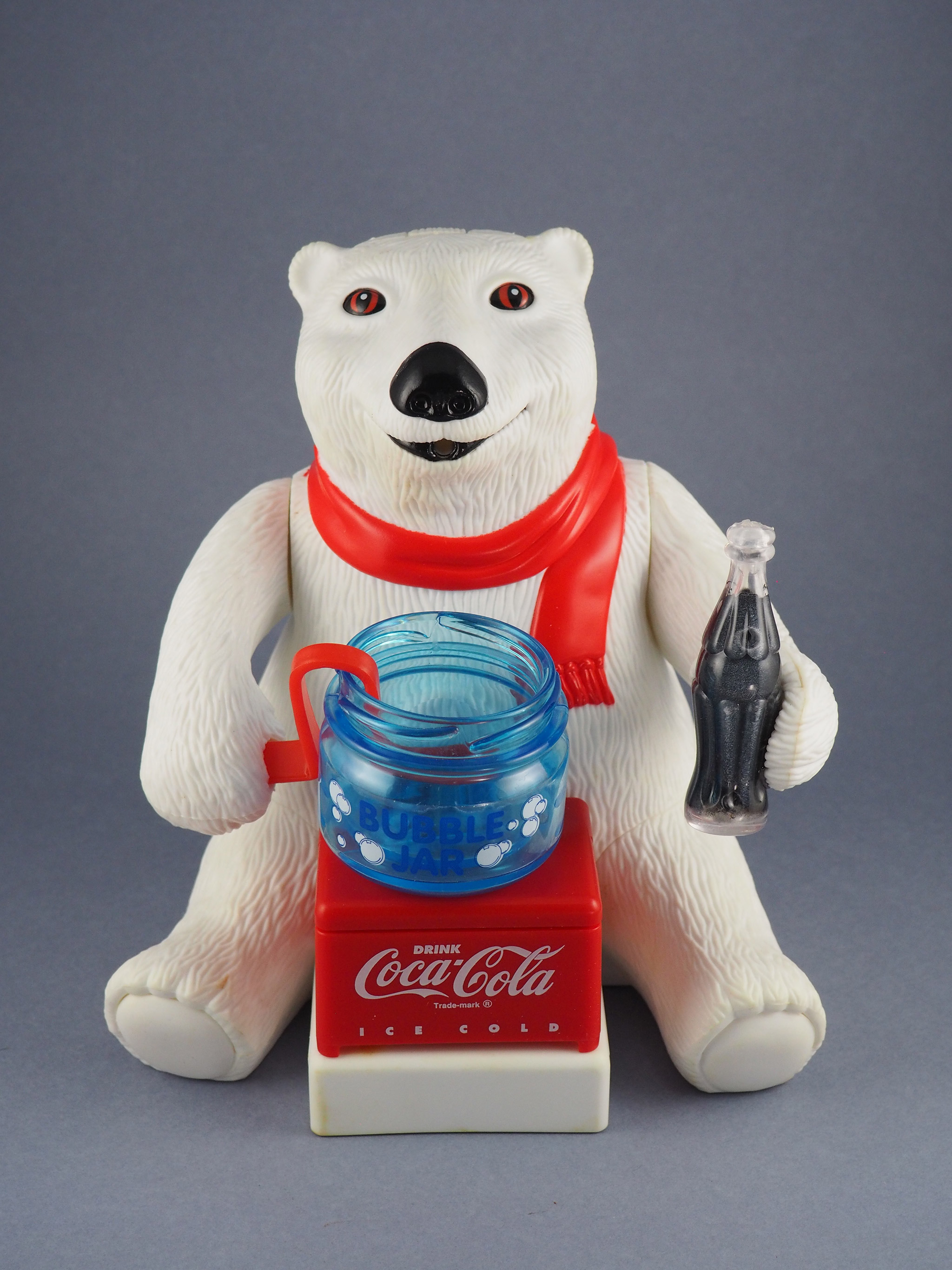Coca-Cola Bubble Blowing Polar Bear Ornament photo 1