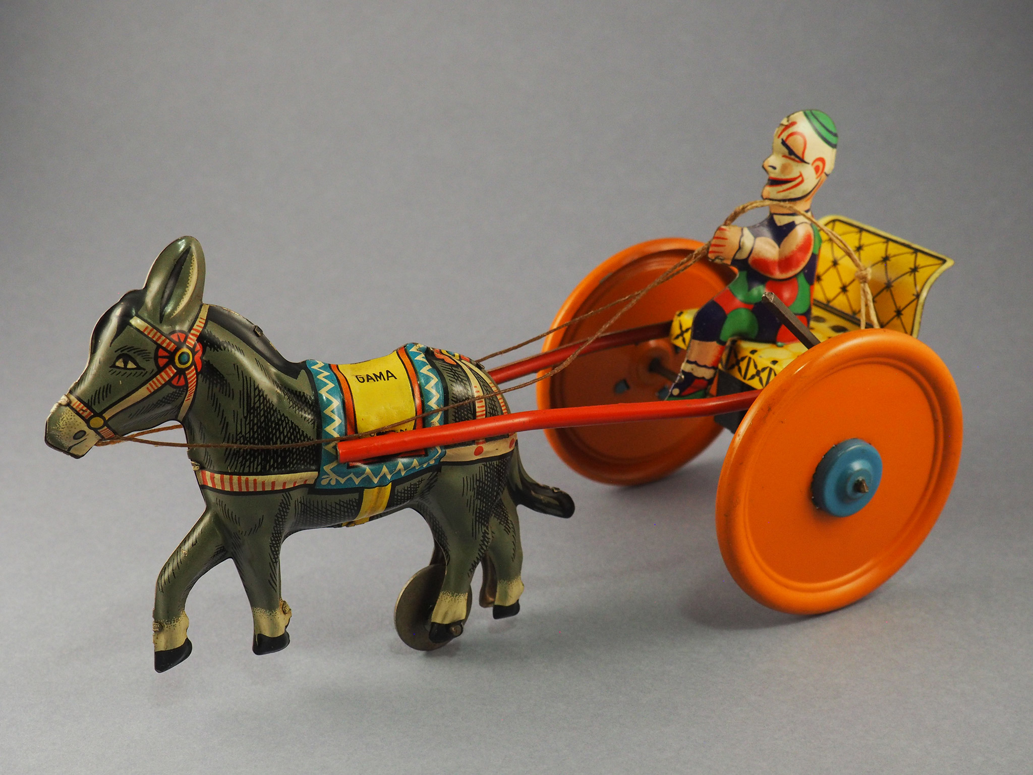 Clown chariot with donkey photo 2