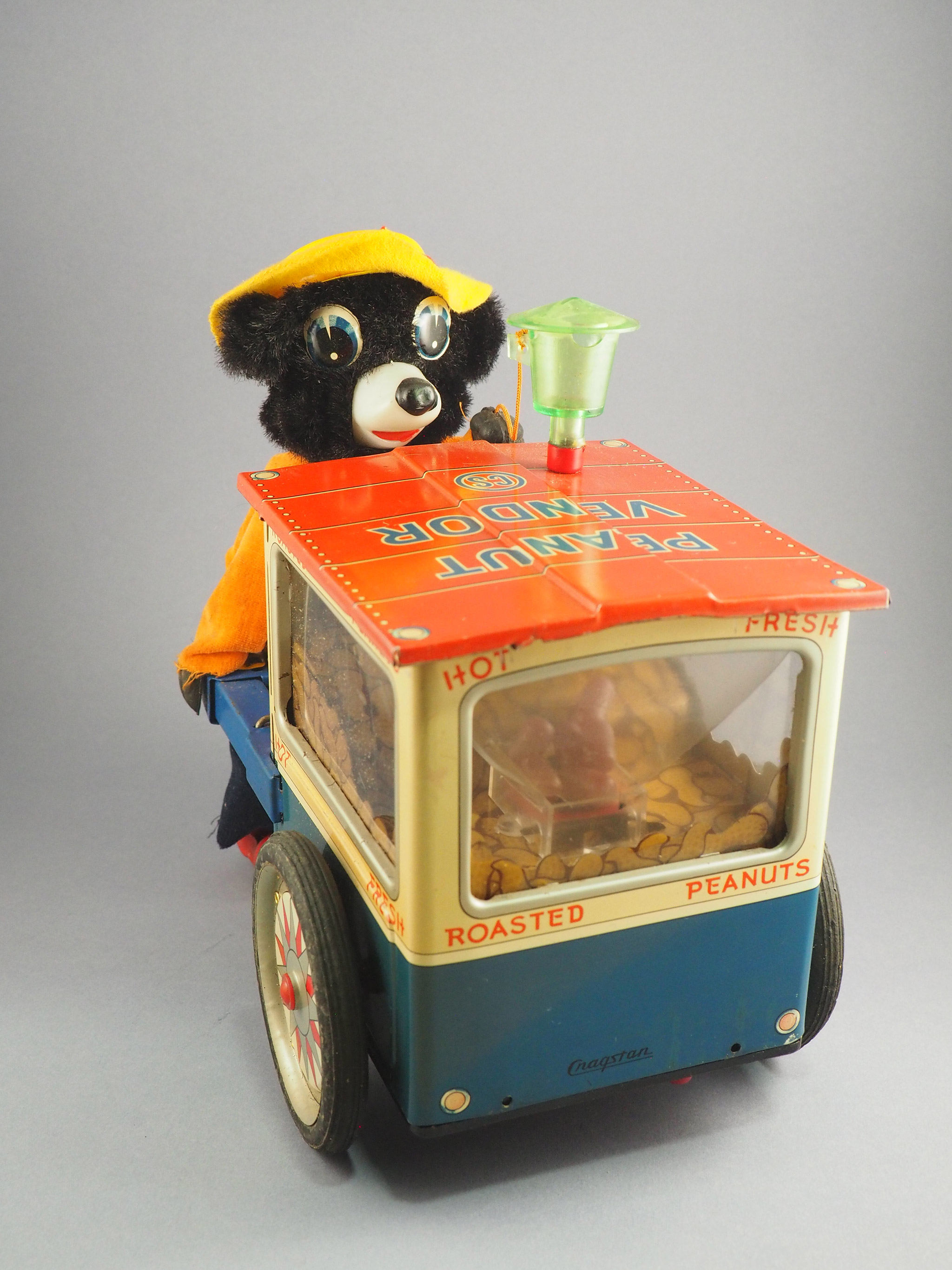 The Jolly Bear Peanut Vendor - Walking Bear and Rolling Cart photo 2