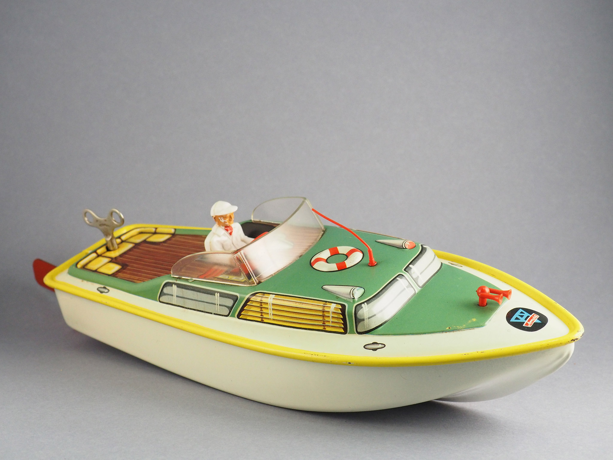 Motorboat with Plastic Figure photo 3